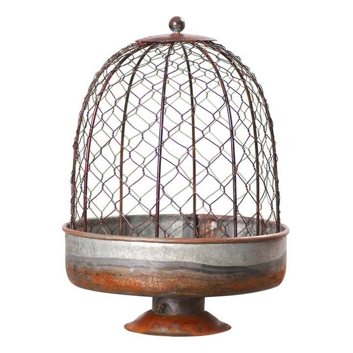 Irvin's Tinware - Wholesale Plant Pot - Chicken Wire Dome Planter