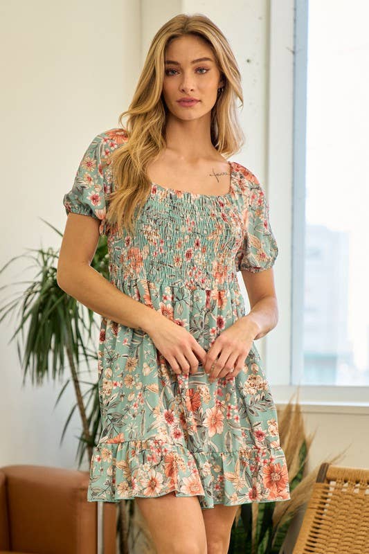 lovely melody - Wholesale Dress - Women's - LMD5363-TEA TIME PARTY FLORAL DRESS5