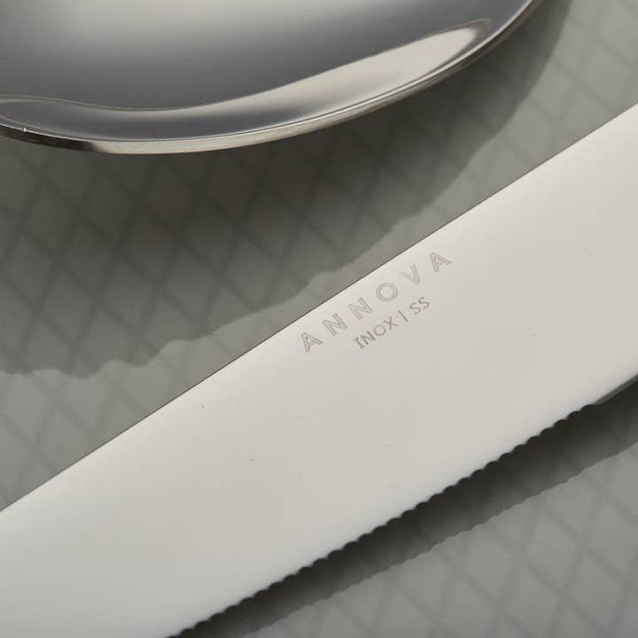 ANNOVA - Wholesale Flatware Set - ANNOVA Walnut Wood Silverware Set 20 Pieces Retro7