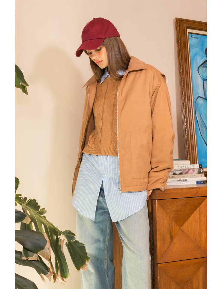 Pufferjacke mit Reißverschluss vorne für Kinder für den Großhandel von HYFVE