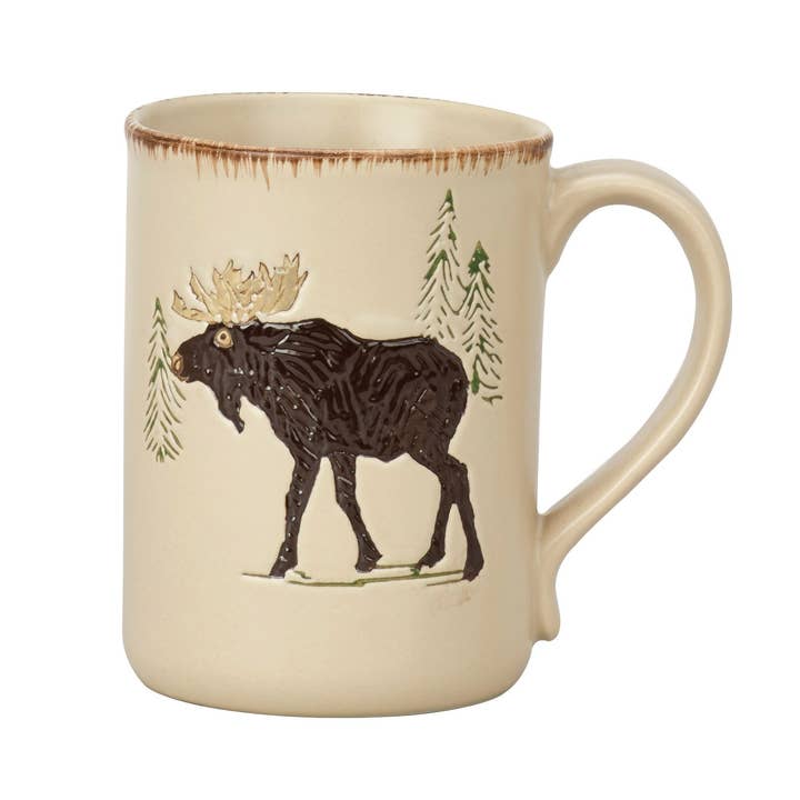 Rustic Retreat Mug - Moose for wholesale by Park Designs