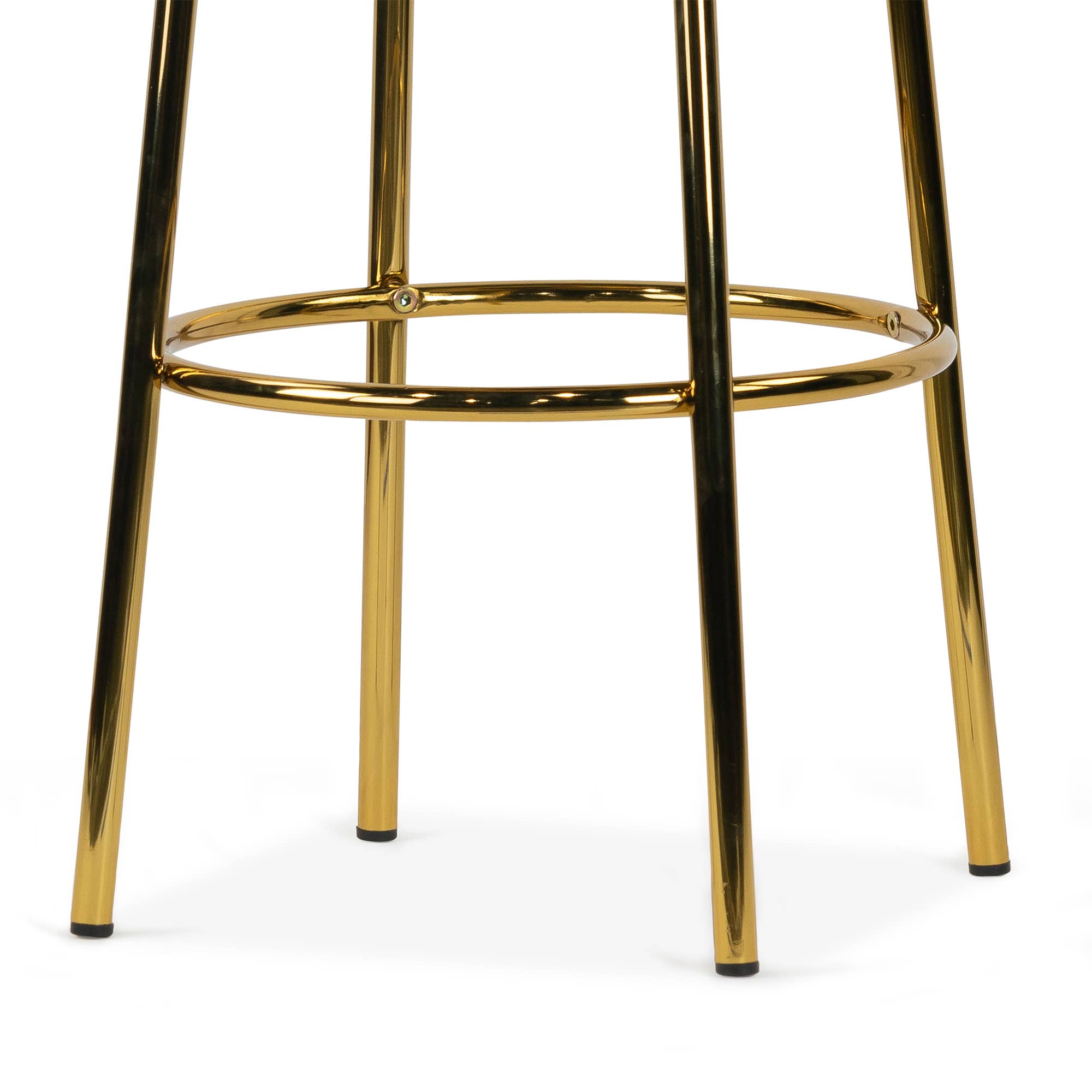 Glamour Home - Vente Tabouret - Ensemble de 2 tabourets de bar Ayala en chrome doré5
