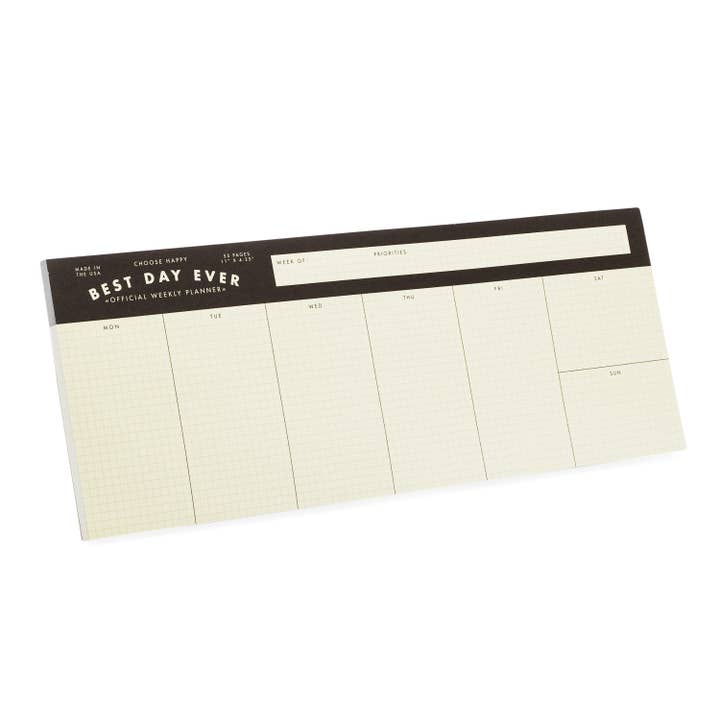 Notepad- Scheduler settimanale orizzontale per la vendita all'ingrosso da parte di Best Day Ever