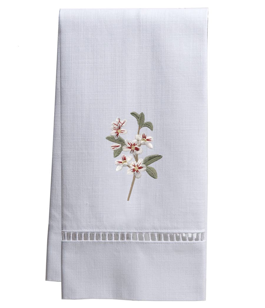 Wholesale Guest Towel - White Linen Ladder Lace Embroidered for your store  - Faire