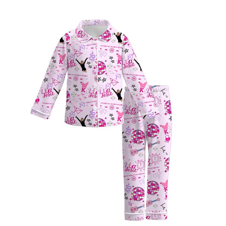 Little Trendy - Wholesale Sleepwear Set - Kids - Swiftie Pajamas Taylor Swift Kids Youth Pajamas