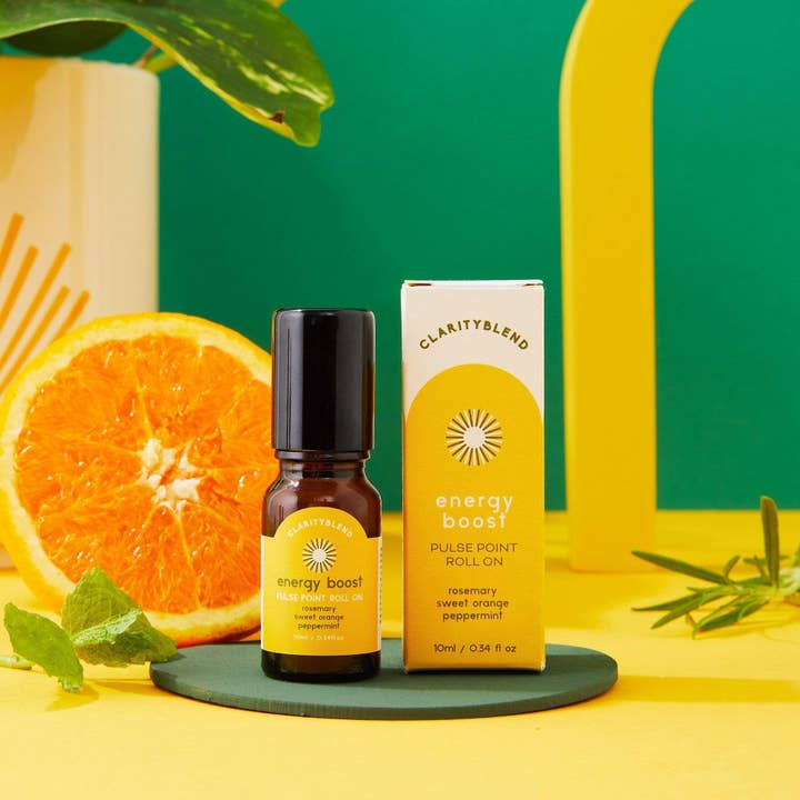 Energy Boost Aromatherapy Roll On for wholesale by Clarity Blend Aromatherapy