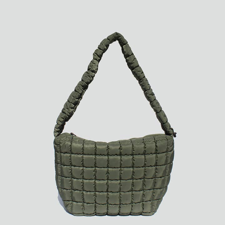 STREET LEVEL - Vente Sac à bandoulière – femme - Sac à bandoulière matelassé Grace Slouchy3