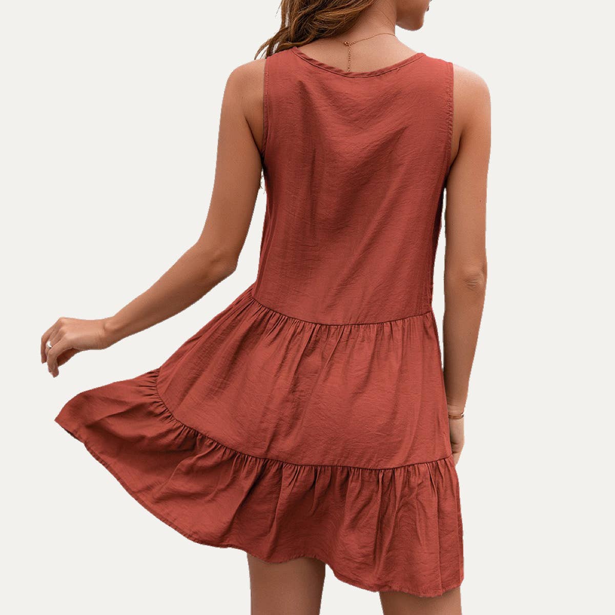 The Moment Collection - Wholesale Dress - Women's - Delicate Boho-Style Embroidered Lace Fringe Mini Dress3