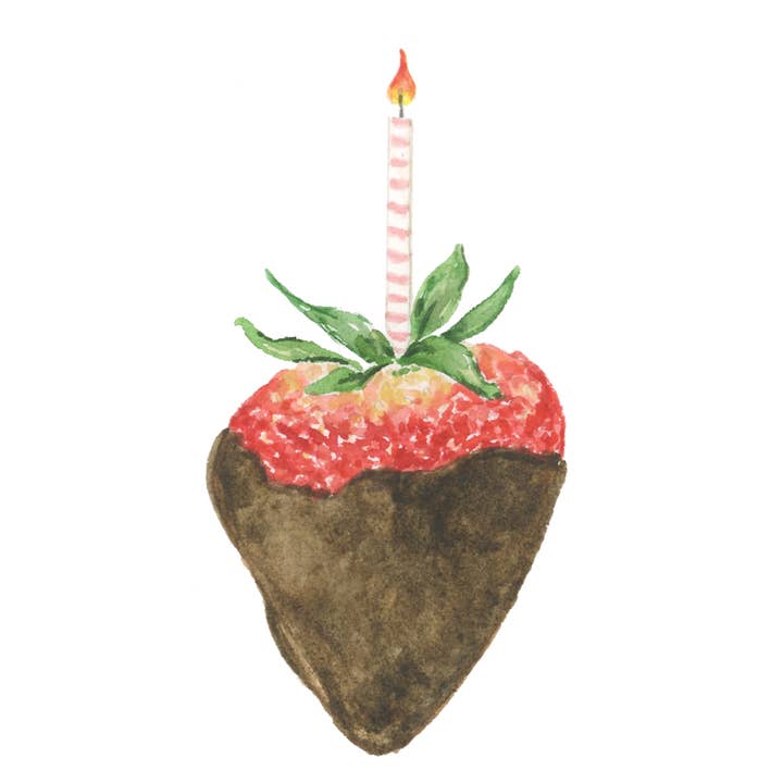 The Land of La - Wholesale Birthday Card - Chocolate Covered Strawberry