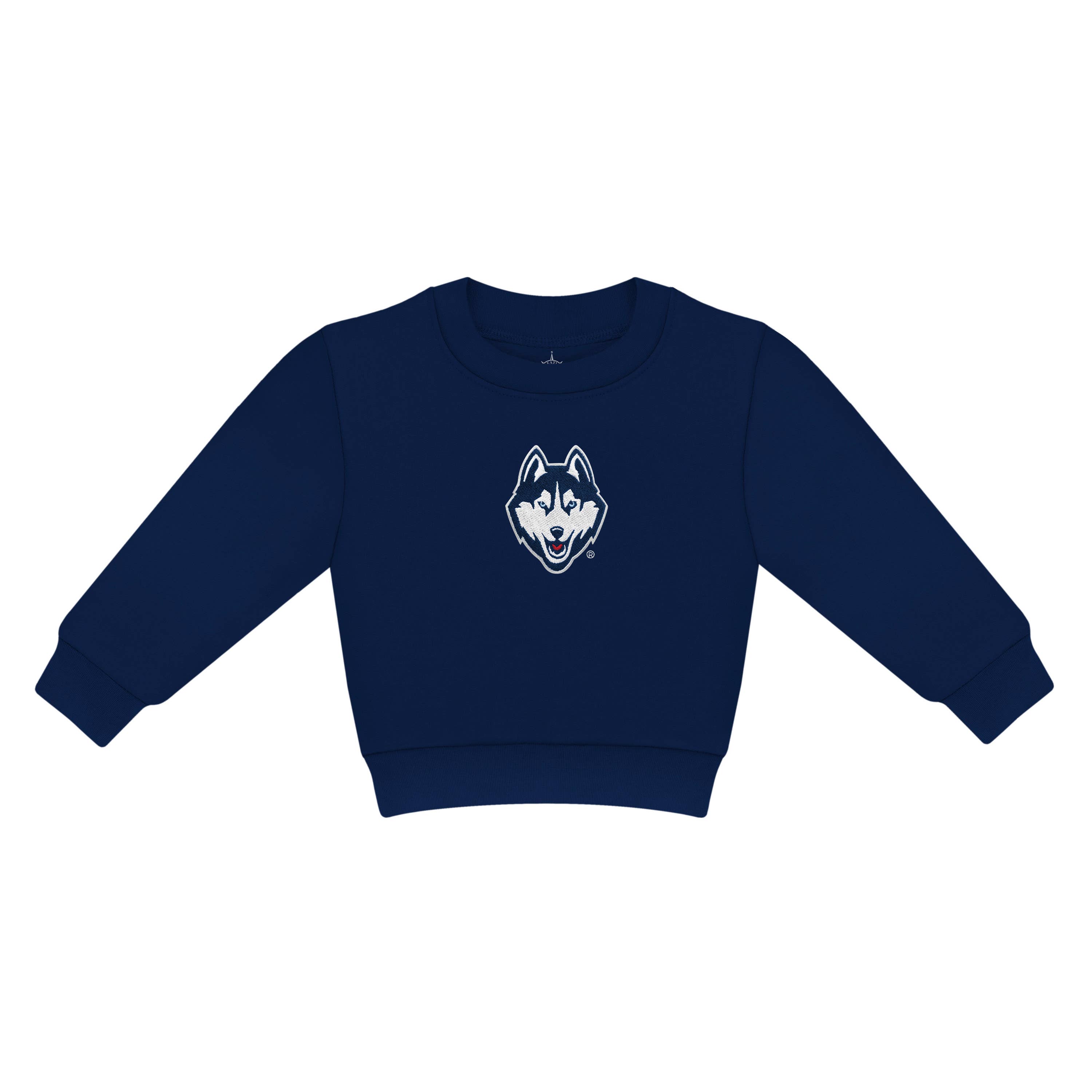 Creative Knitwear - Wholesale Sweatshirt - Baby - UCONN Huskies Infant and Toddler Crew Neck Sweatshirt0