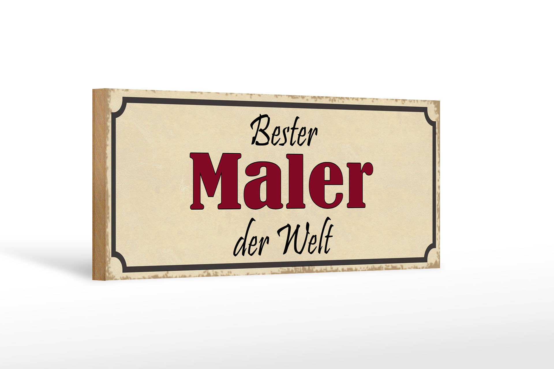 Femer - Wholesale Sign - Wooden sign saying 27x10cm best painter in the world work0
