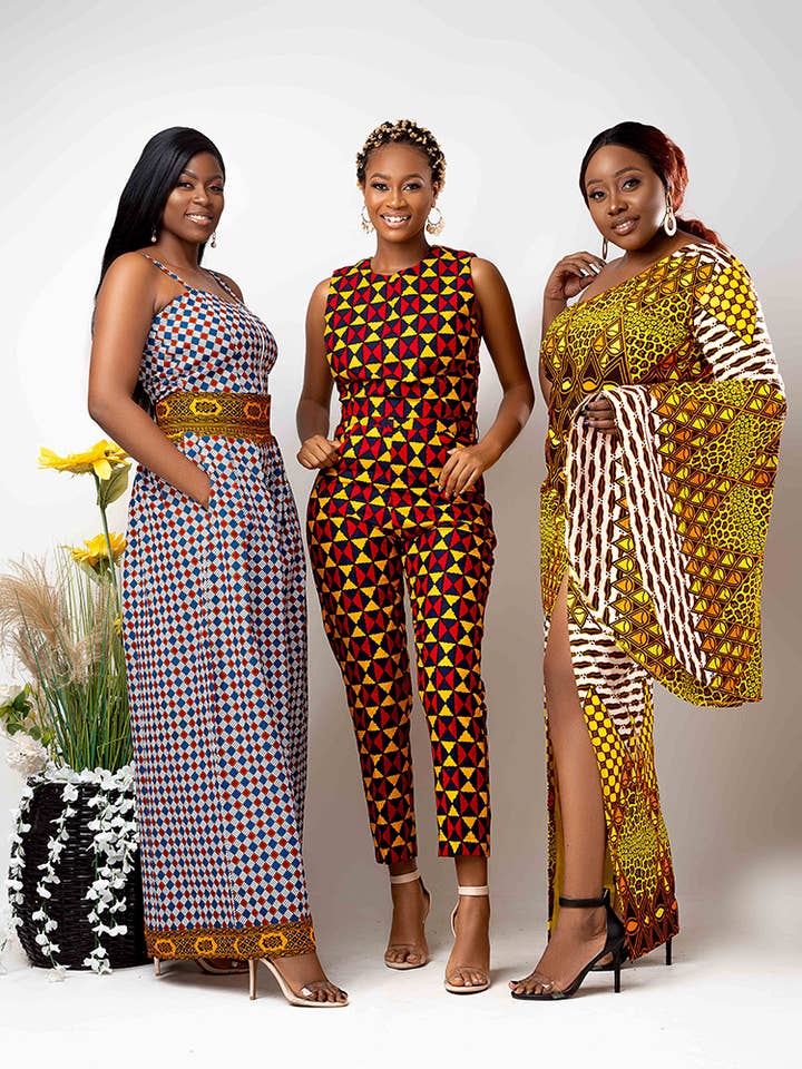ETNICA - Wholesale Skirt - Women's - African Print Diba high Slit Pencil Skirt