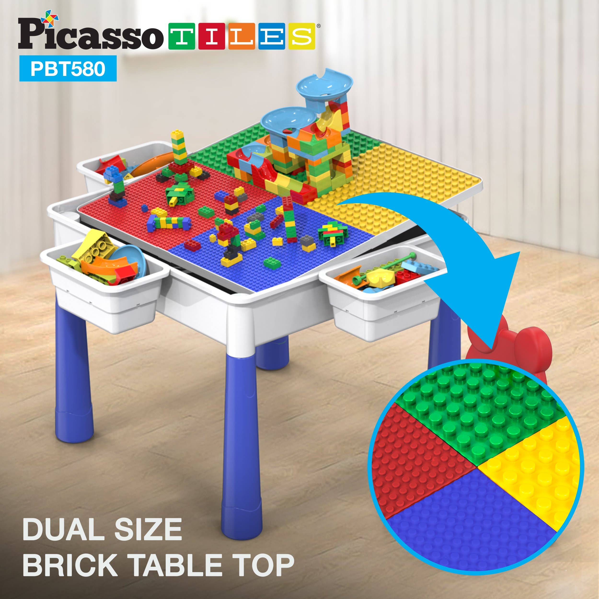 PicassoTiles - Wholesale Toy Set - Kids - PicassoTiles Large All-in-One Activity Center3