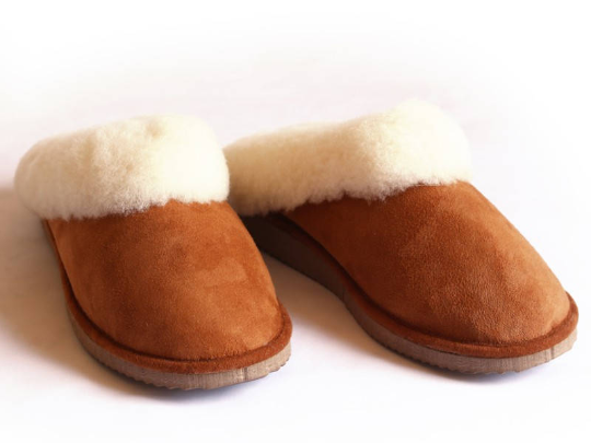 D.grandiose - Wholesale Mules - Women's - Women's Camel sheepskin mules2