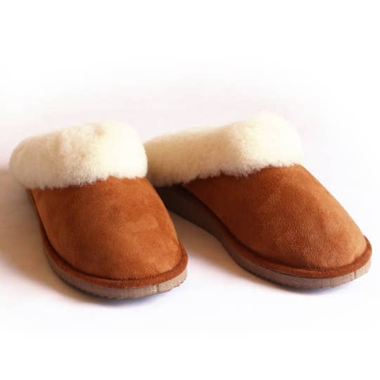 D.grandiose - Wholesale Mules - Women's - Women's Camel sheepskin mules2