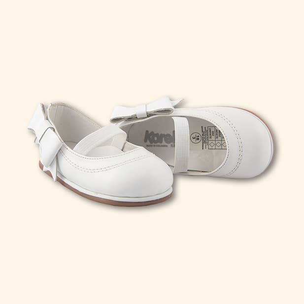 Karela Kids Inc. - Wholesale Flats/Loafers - Kids - Baby girl walking shoe - Side bow