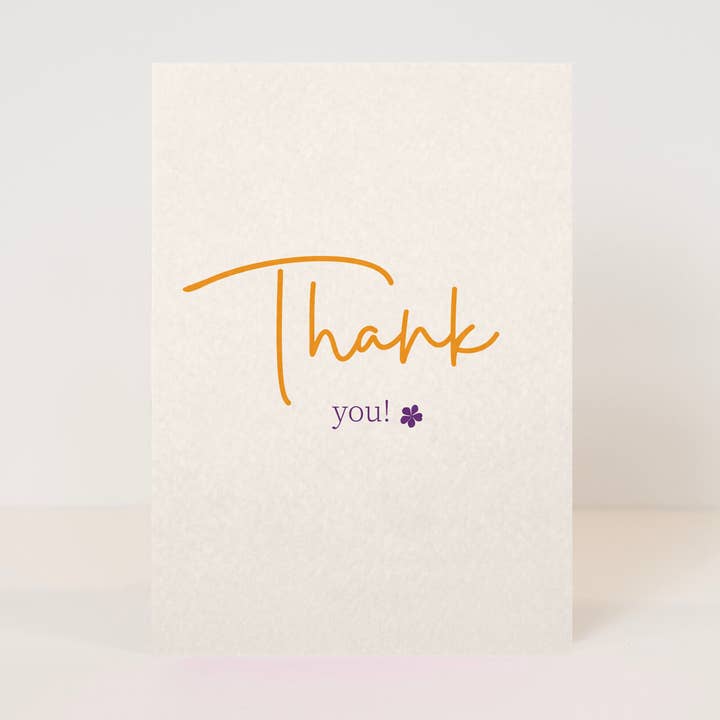 Carte postale pastel « Merci » pour la vente par My Paperstation