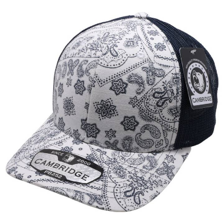 DOBBI - Wholesale Trucker hat – Women’s - CAMBRIDGE PAISLEY MESH TRUCKER HAT1