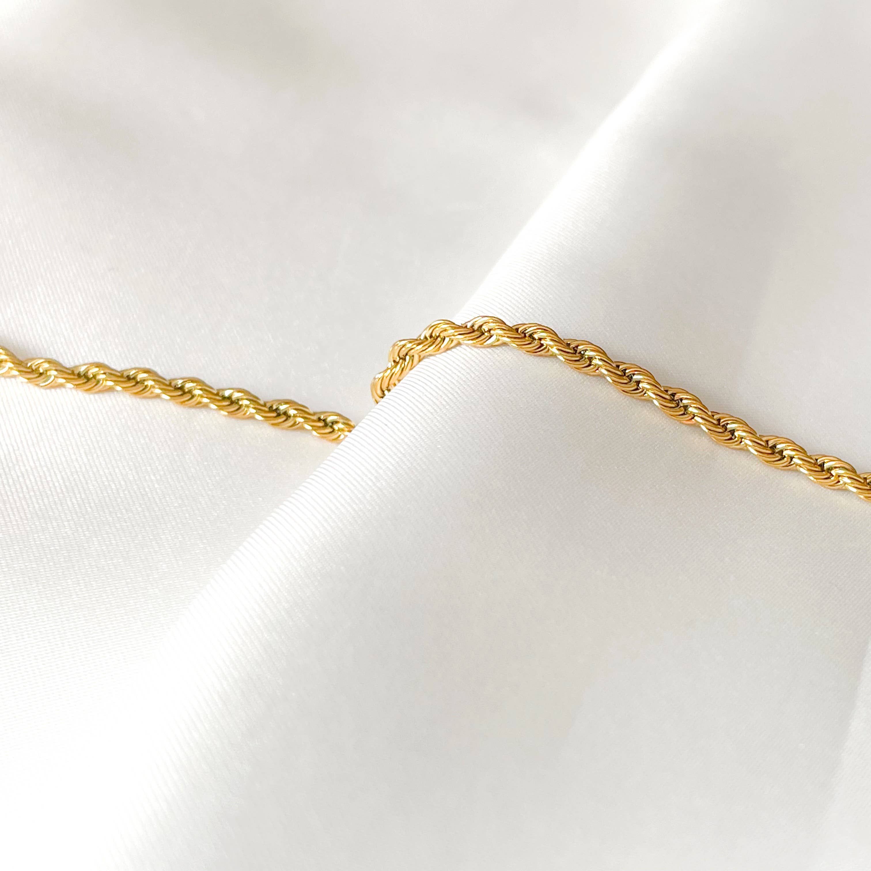 Blueyejewelry - Wholesale Link & Chain Bracelet - Rope Chain Bracelet - 2.5 MM Twisted Chain Bracelet 3