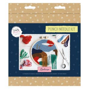 Punch Needle Kit, Punch Needle for Beginners with Kids and Adults, Punch  Needle Supplies for Household Decoration Gifts with Printed Pattern 