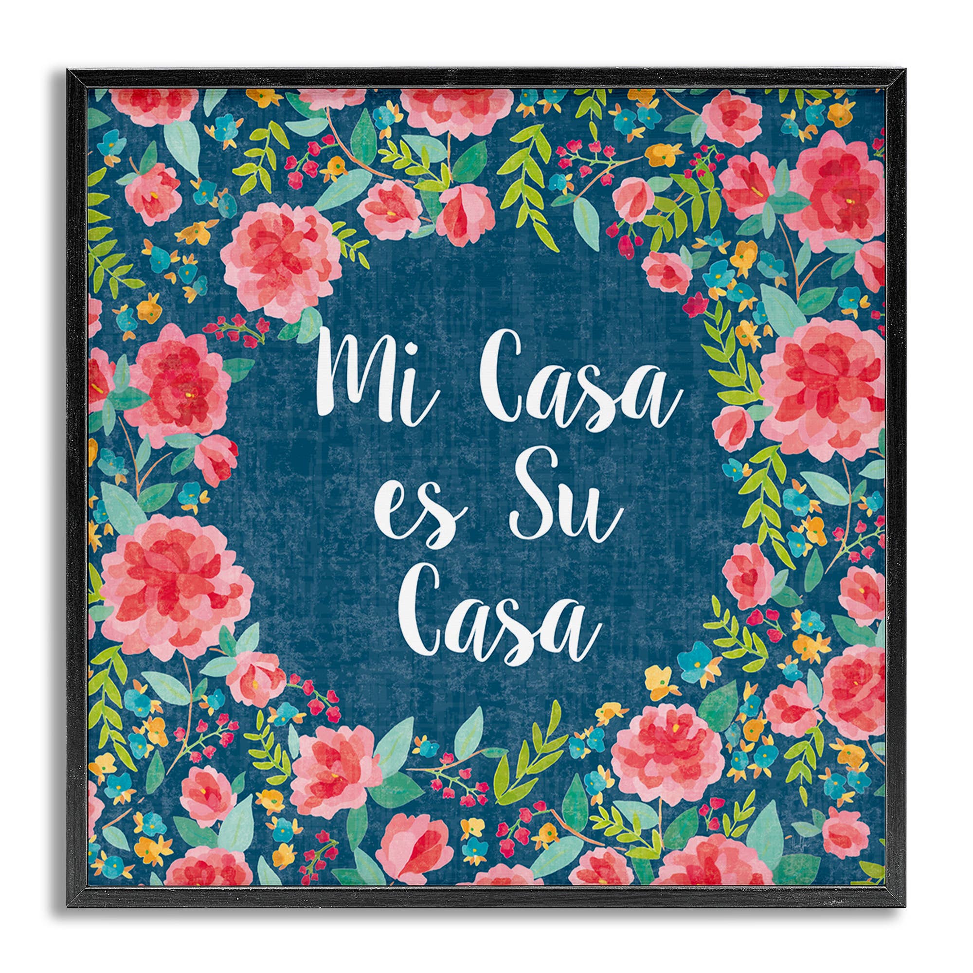 Stupell Industries - Wholesale Wall Decor - Kids & Baby - Su Casa Flores Rosas Framed Giclee Art20