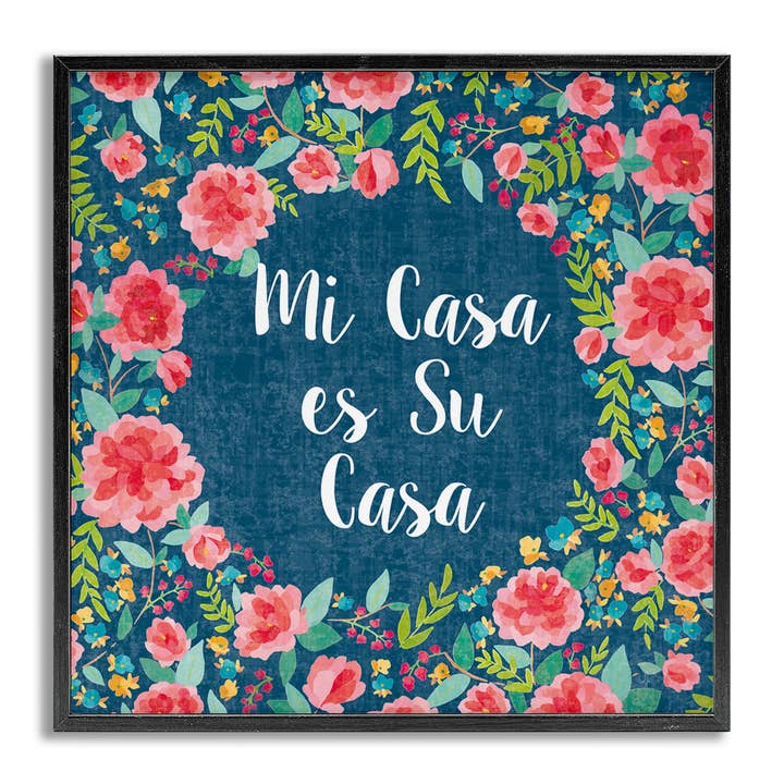 Stupell Industries - Wholesale Wall Decor - Kids & Baby - Su Casa Flores Rosas Framed Giclee Art20