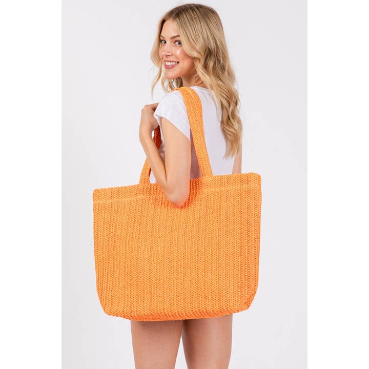 Anarchy Street - Wholesale Tote Bag - Women's - Large Crochet Straw Tote Bag