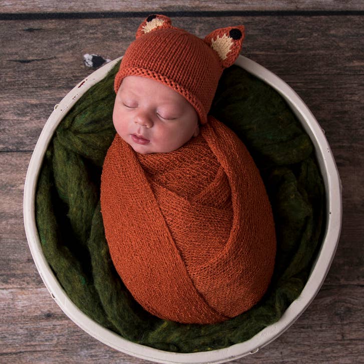Huggalugs - Wholesale Newborn/Knit Hat - Baby - Newborn Baby Fox Beanie Hat2