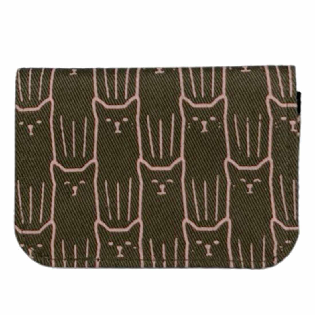 Malia Designs - Vente Porte-cartes – femme - Porte-cartes en toile de coton - Imprimés de chats - Petit portefeuille 6