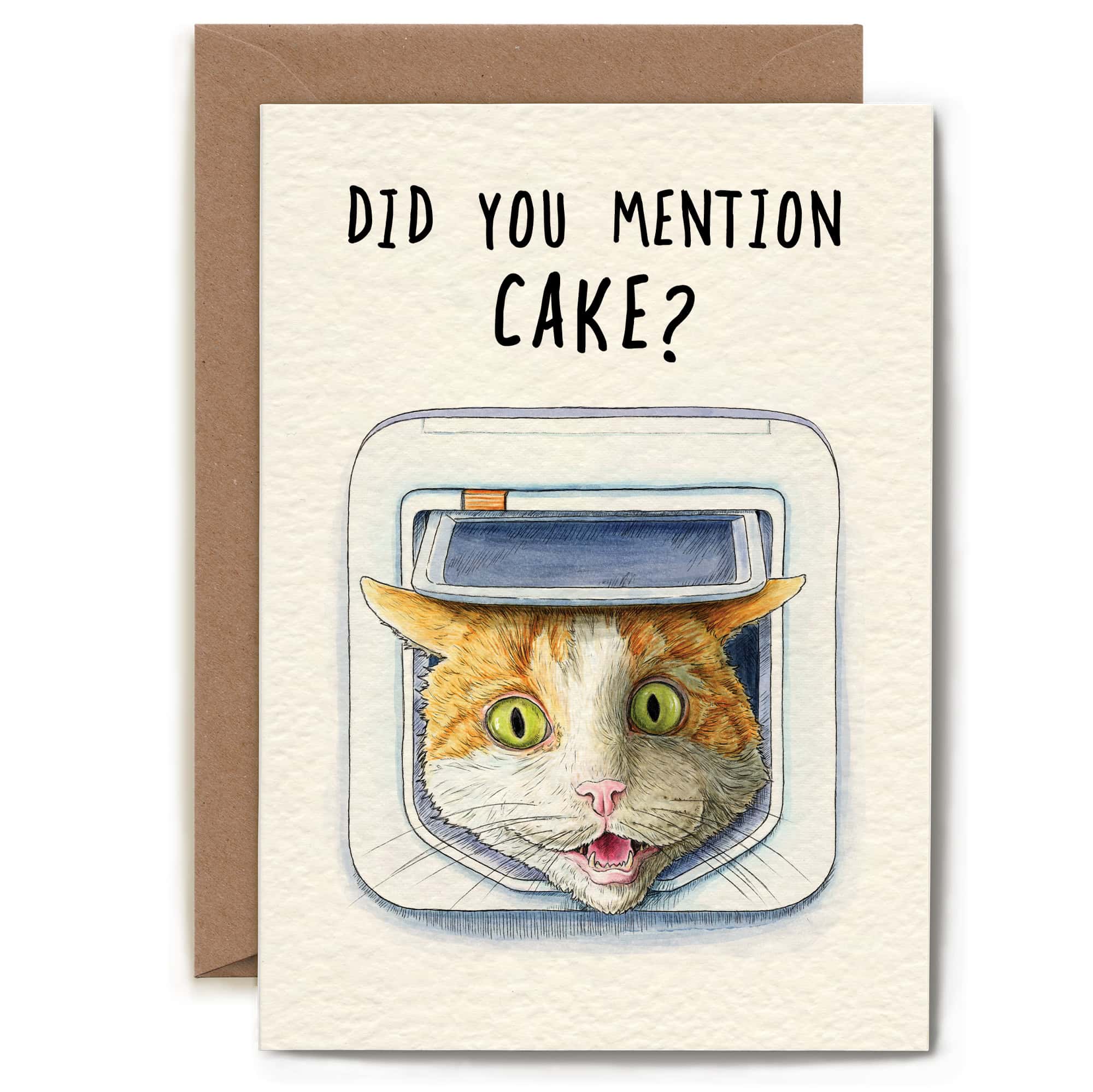 Bewilderbeest - Wholesale Birthday Card - Cat Flap Cake Card - Birthday Card - Funny 1