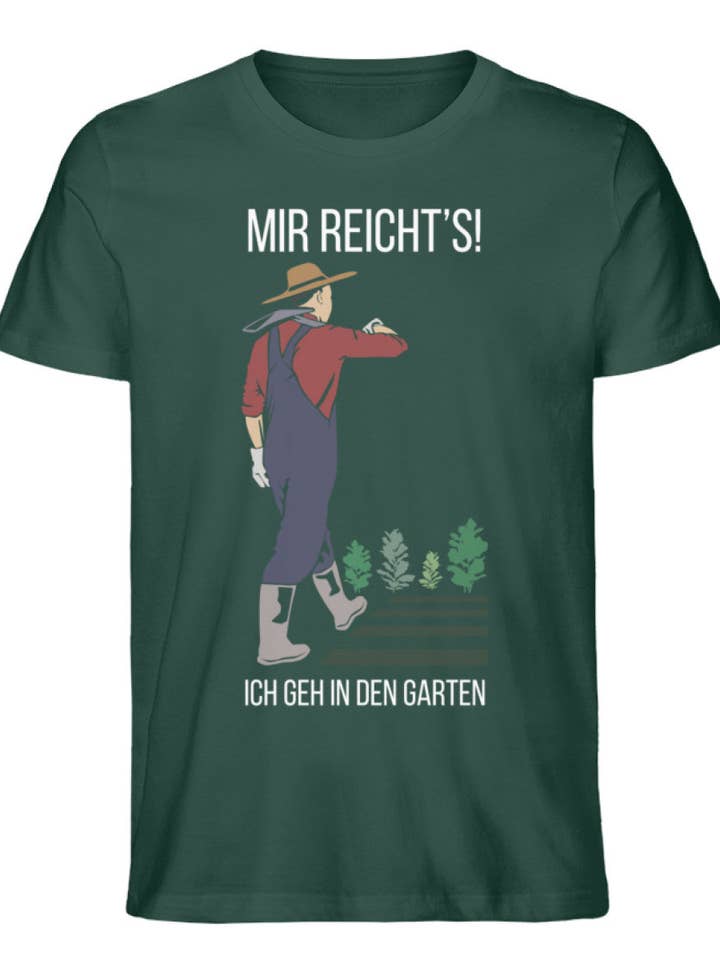 Vou para o jardim - camisa biológica premium para homem por atacado de GARTENFAN