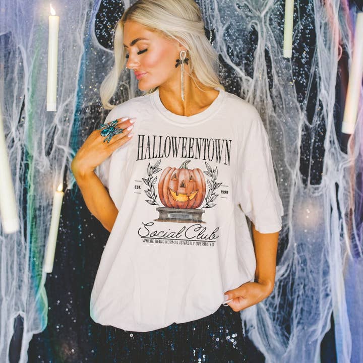 Halloweentown Social Club T-Shirt for wholesale by Hey Jude Graphic Tees