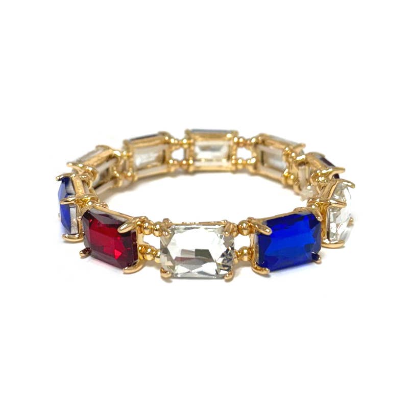 StarryNYC – Großhandel Perlenarmband – Streckarmbänder mit Kristallglasperlen im Smaragdschliff12