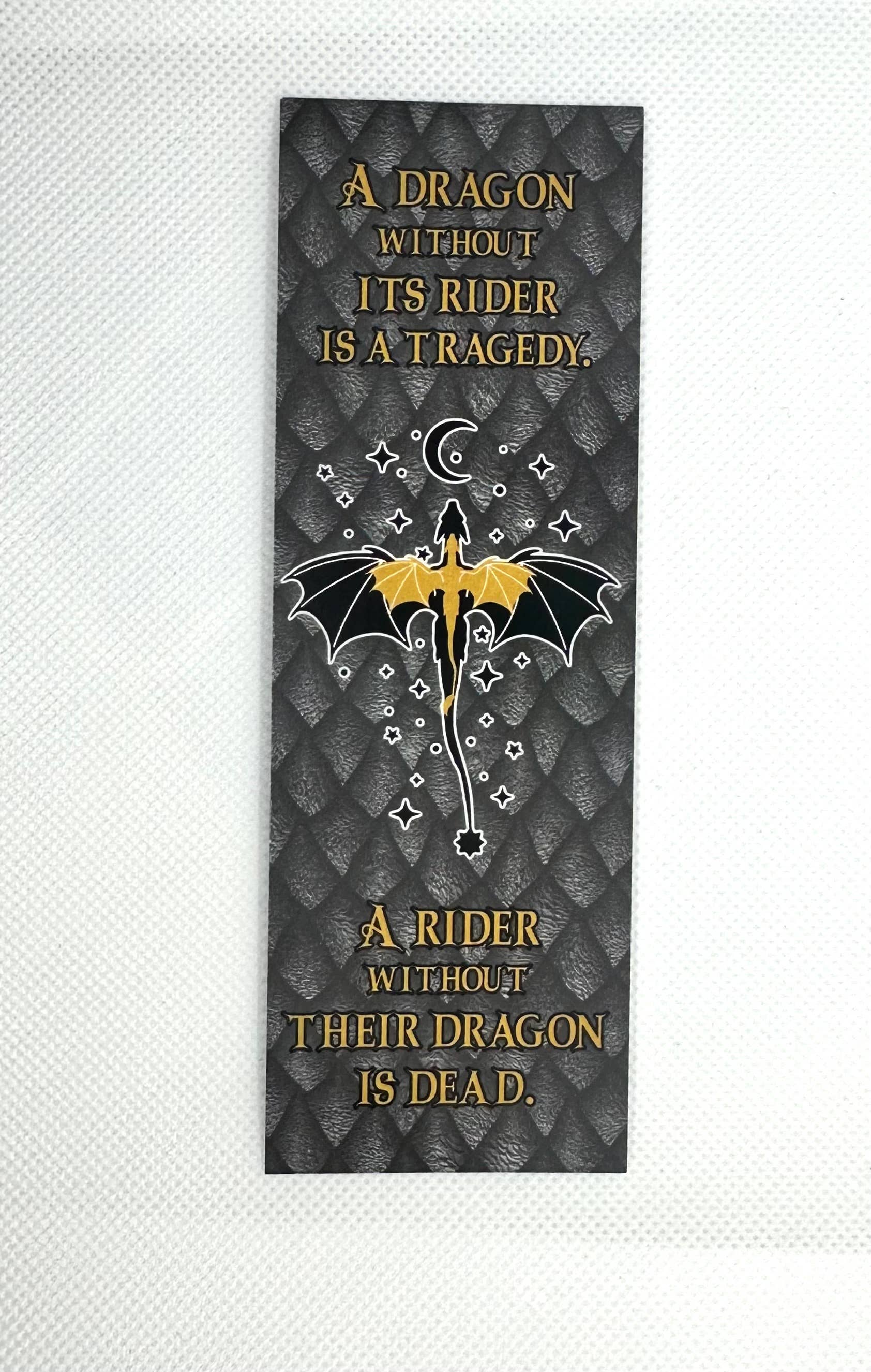 A Little Crafty Fox – wholesale Bookmark – A Dragon Without It's Rider is a Tragedy Bookmark2