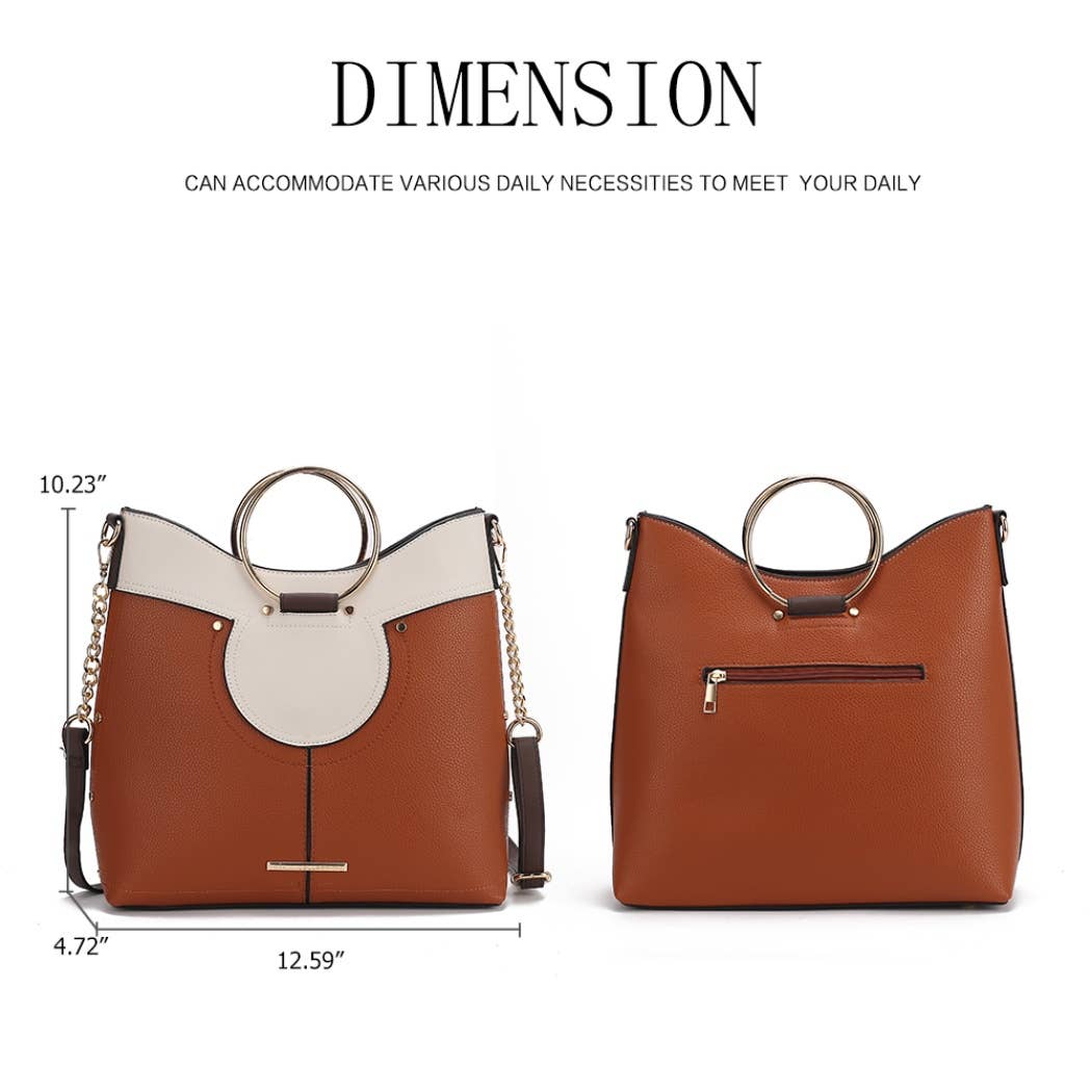 MKF Collection - Wholesale Top Handle Bag - Women's - MKF Kylie Top Handle Satchel Handbag Vegan Leather15