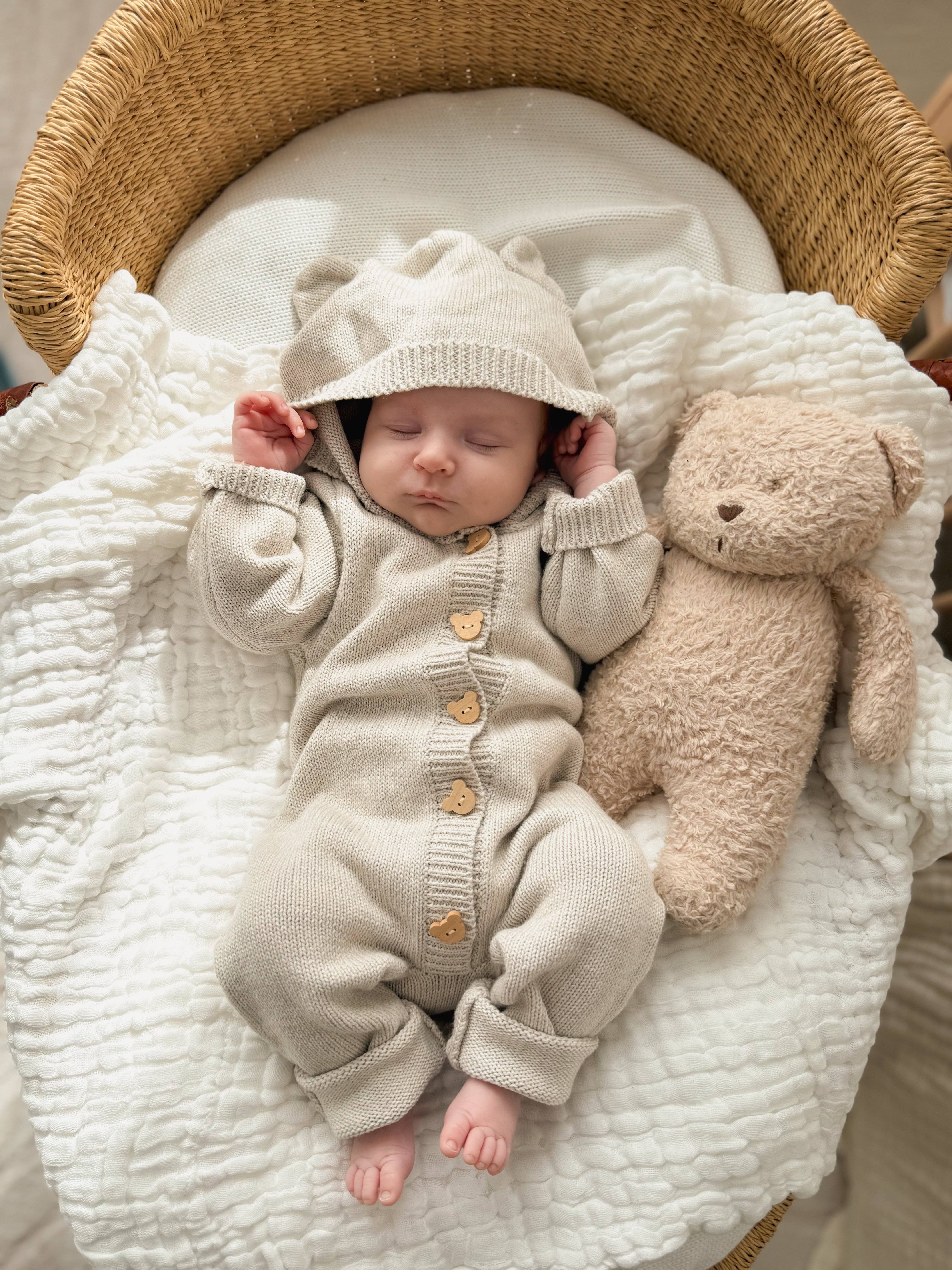 Bear Cub Jumpsuit - Natural for wholesale on Faire