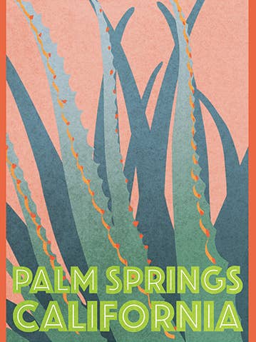 Palm Springs Luggage Tag for wholesale by Linnea Design