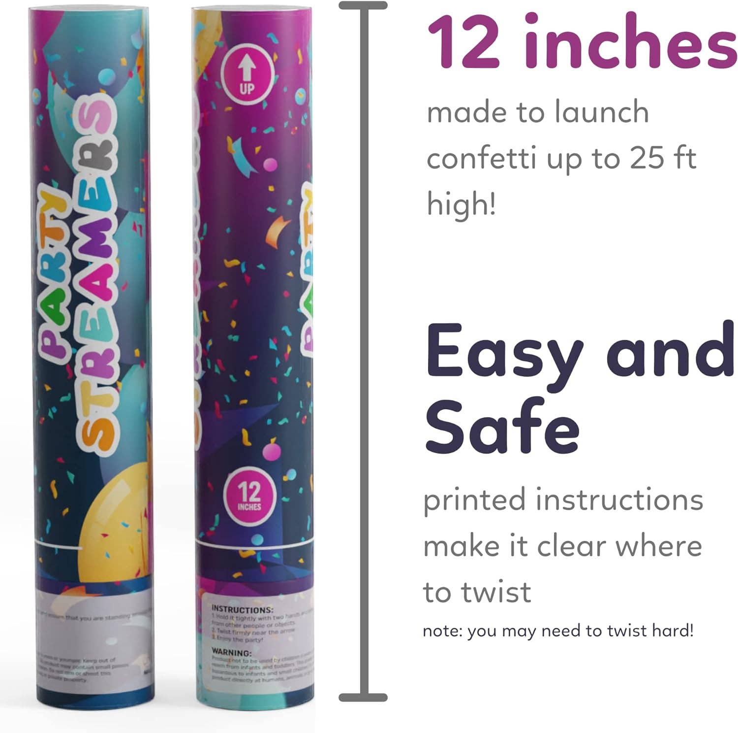 TUR Party Supplies - Wholesale Party Popper - No Mess Streamer Confetti Cannon Party Poppers5