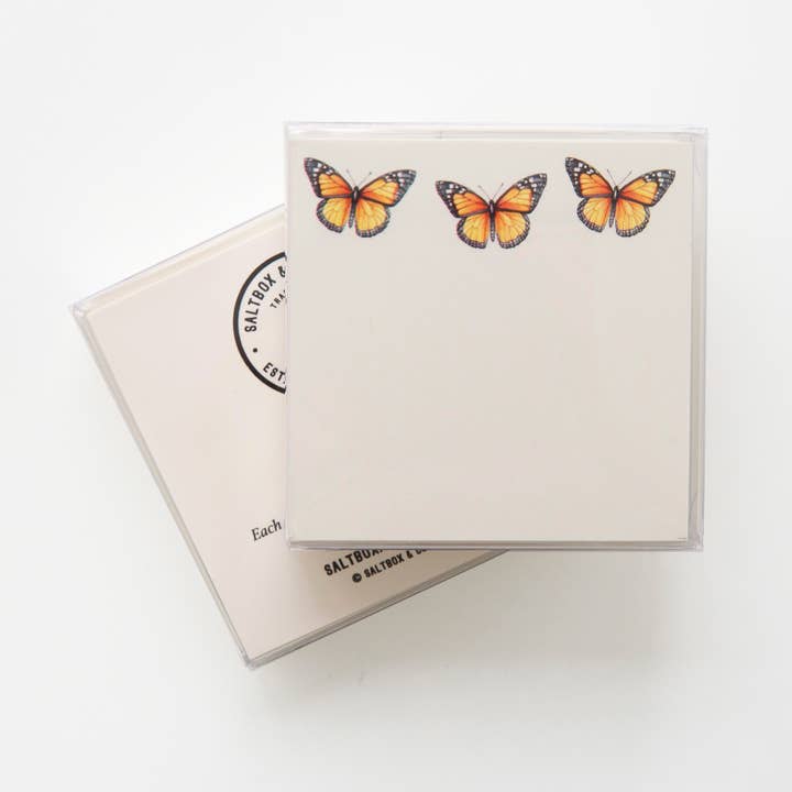 Papillons Monarques - Boîte de 50 Mini Notes pour la vente par Saltbox & Company