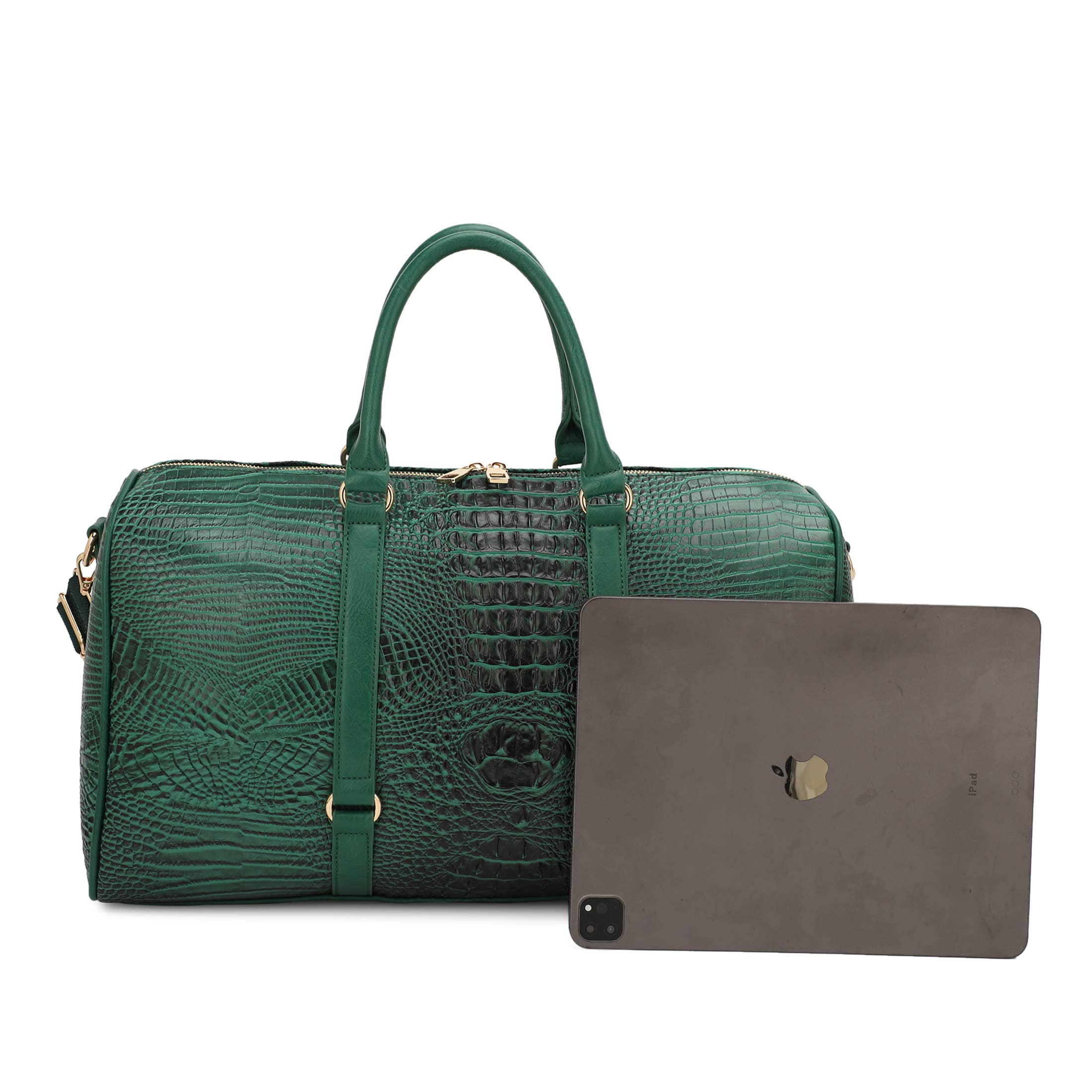 KAYLA+AVA - Wholesale Weekender Bag - Women's - Croc Embossed Duffle Bag Travel Bag Weekender Bag Gym Bag8