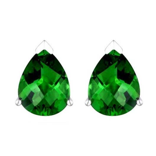 Twan Kee Jewelry - Wholesale Stud/Post Earrings - E60709P Mt St Helens Helenite Pear Shape Stud Earrings0