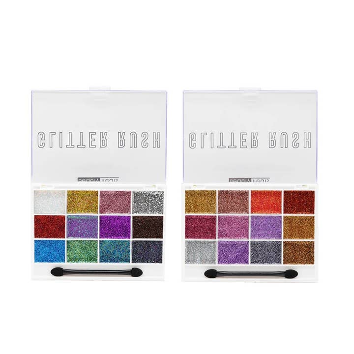 Majestic Wholesale - Wholesale Body Glitter/Shimmer - Beauty Treats Glitter Rush Palette – 12 Cream-Based Glitter