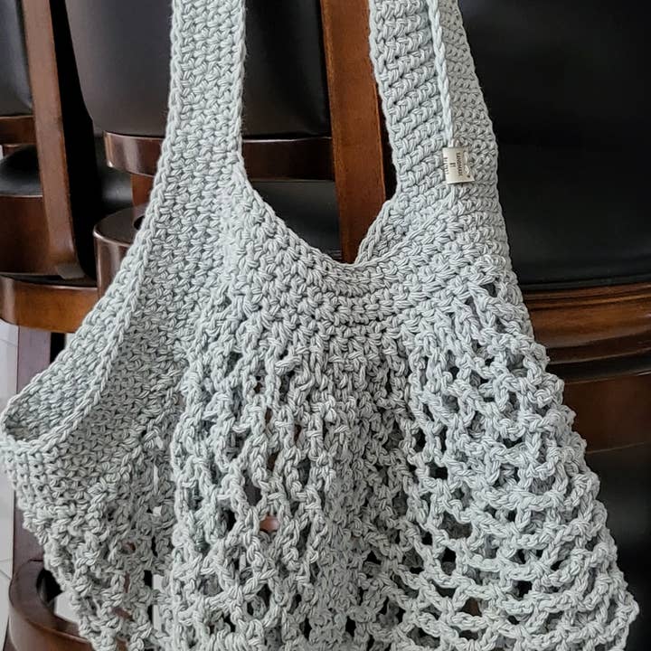 Bea'slittlestore - Wholesale Grocery/Shopping Bag - Hand-Crocheted Market Bag - Eco-Friendly Cotton Mesh Bag