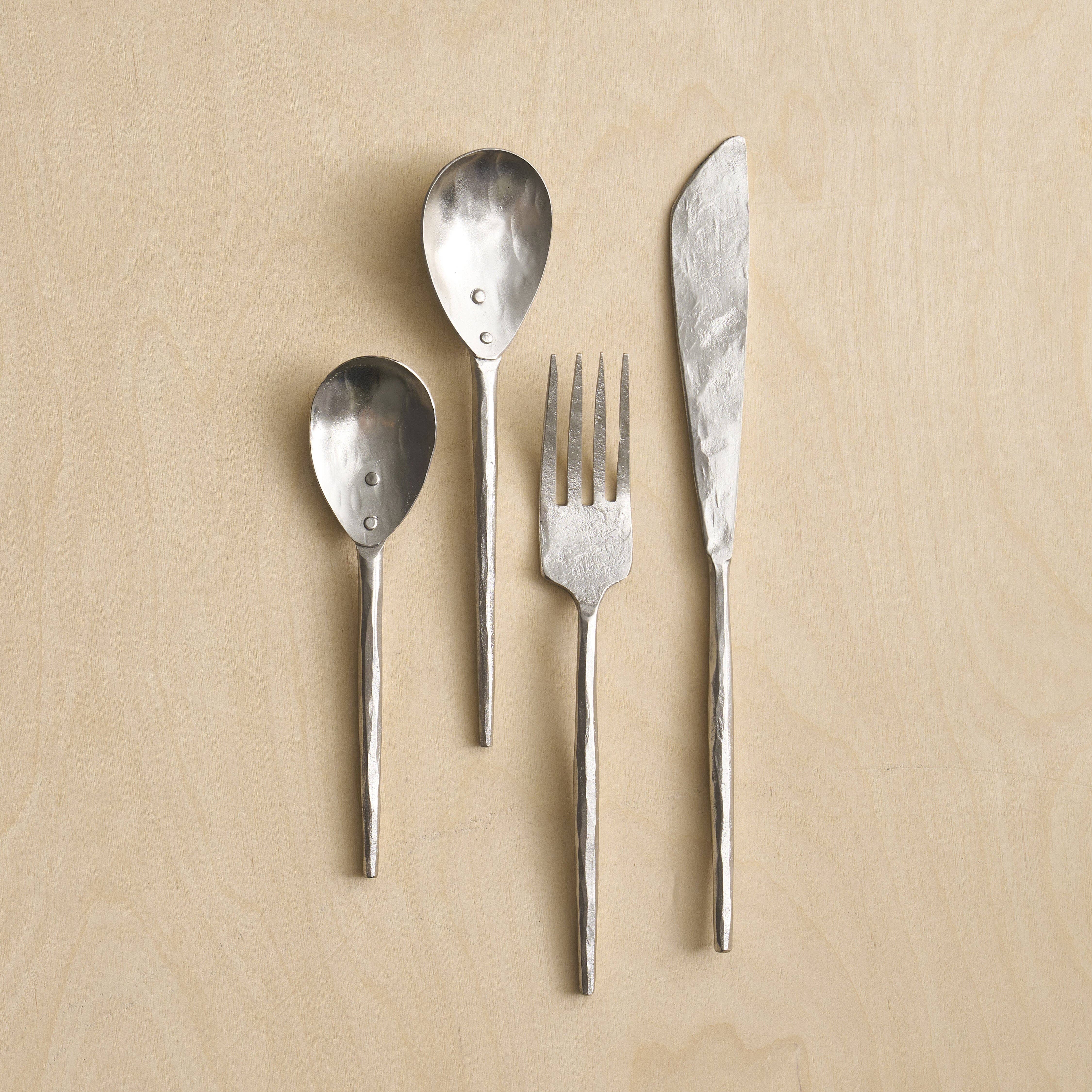The Collective - Wholesale Flatware Set - Forge Pewter Flatware - Set of 40