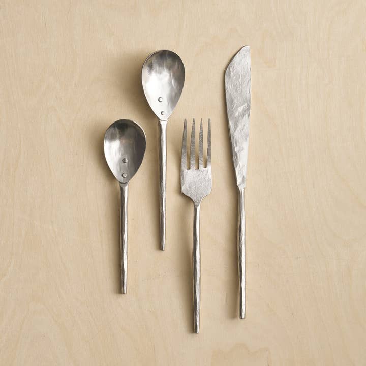 The Collective - Wholesale Flatware Set - Forge Pewter Flatware - Set of 4