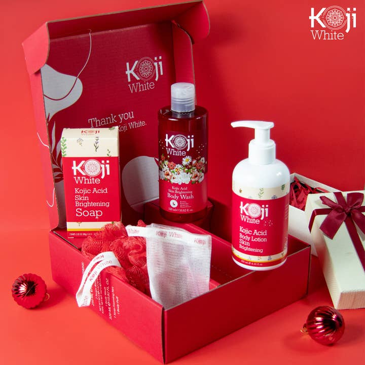 Koji White - Wholesale Bath & Body Set - Premium Box Set - Body Wash, Soap Bar and Body Lotion10