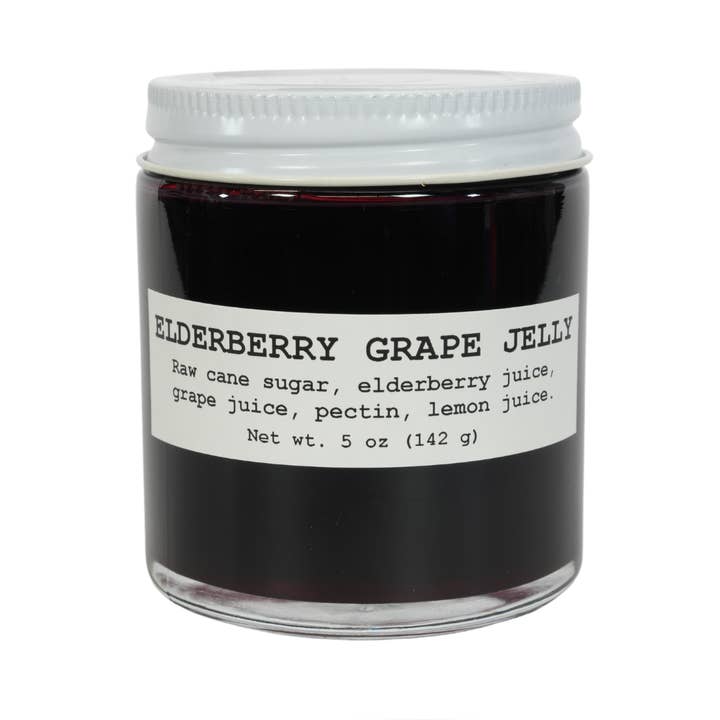 Elderberry Grape Jelly, 5 oz - Craft, Gourmet, Unusual Jams for wholesale by Smoke Camp Crafts