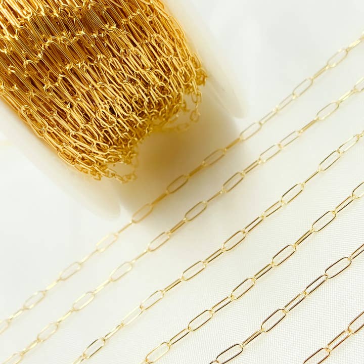 Jewels & Chains - Wholesale Link & Chain Necklace - 1606GF. 14k Gold Filled Smooth Paperclip Chain2