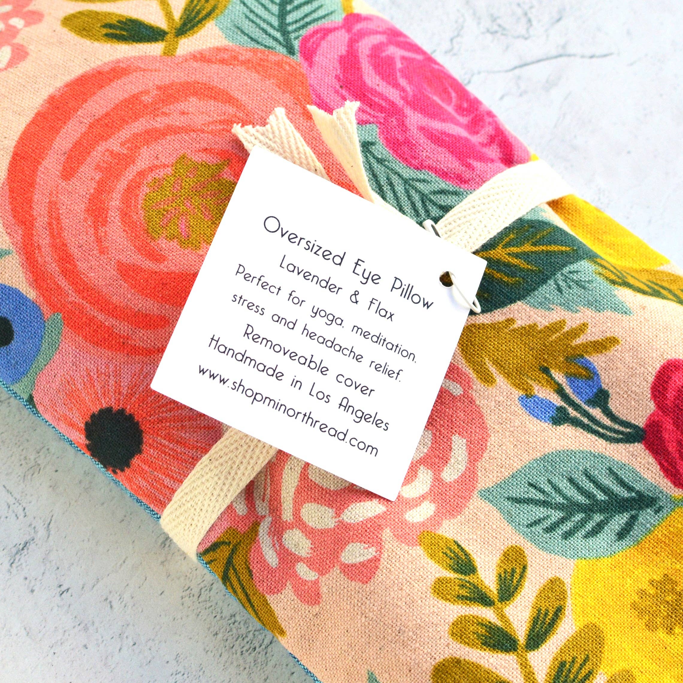 Minor Thread - Wholesale Spa/Therapy Pillow - Juliet Rose Pink Canvas Oversized Eye Pillow1