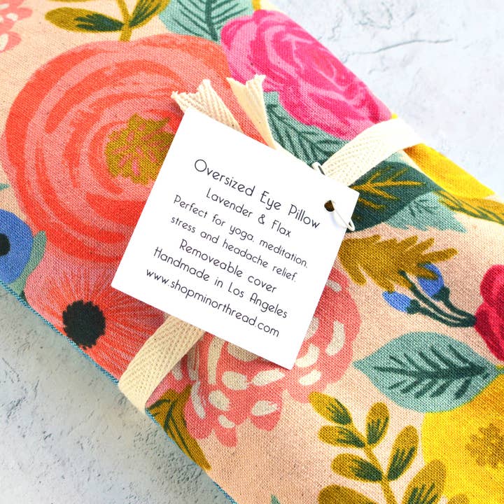 Minor Thread - Wholesale Spa/Therapy Pillow - Juliet Rose Pink Canvas Oversized Eye Pillow1